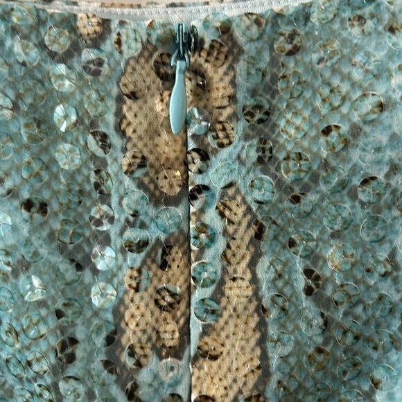 PER SE BY CARLISLE FAUX SNAKESKIN PRINT PENCIL SKIRT - Picture 4 of 7